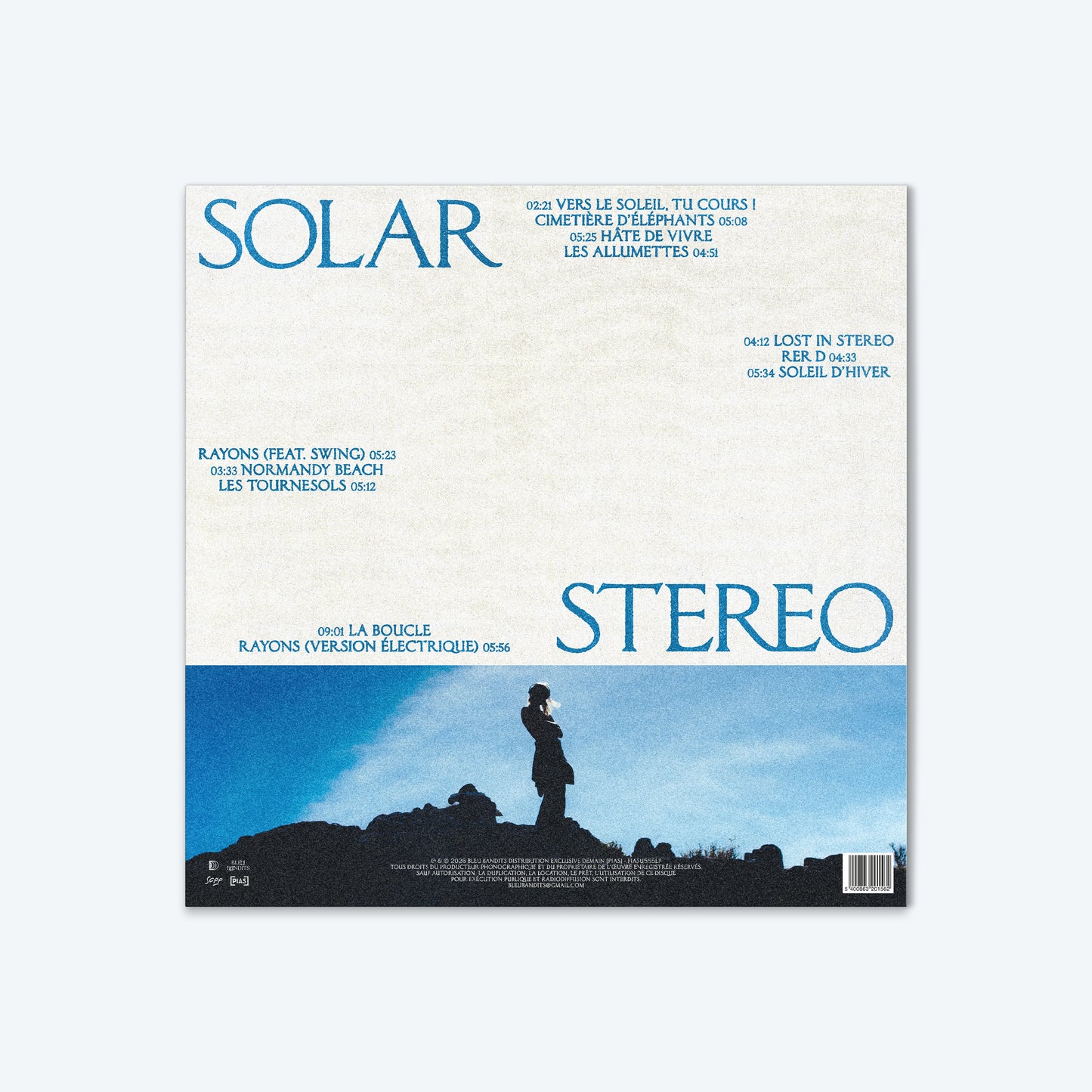 NOUVEL ALBUM - DOUBLE VINYLE - SOLAR STEREO (pré-commande)