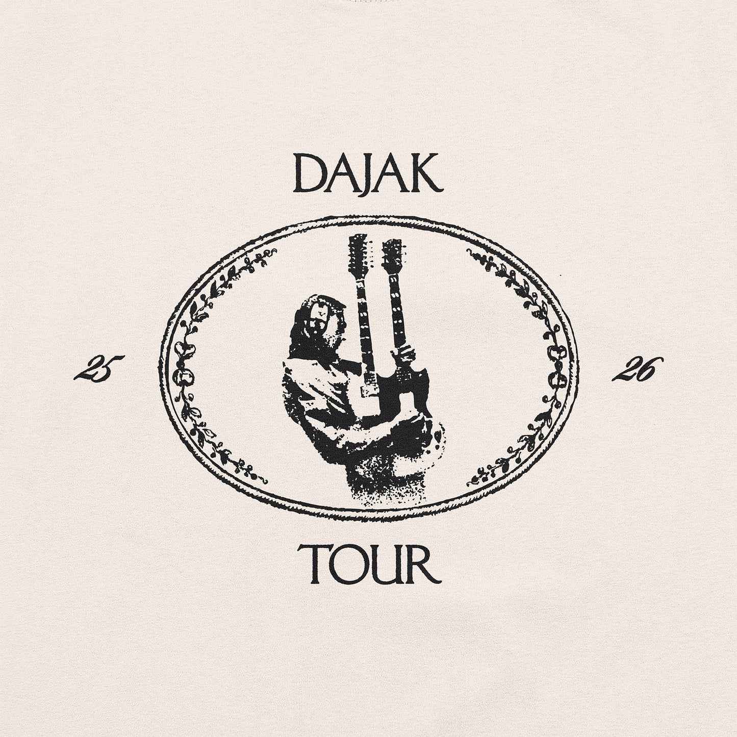 T-SHIRT BEIGE TOUR 2025/2026 - Edition limitée (CLICK & COLLECT SUR LA TOURNÉE ONLY)